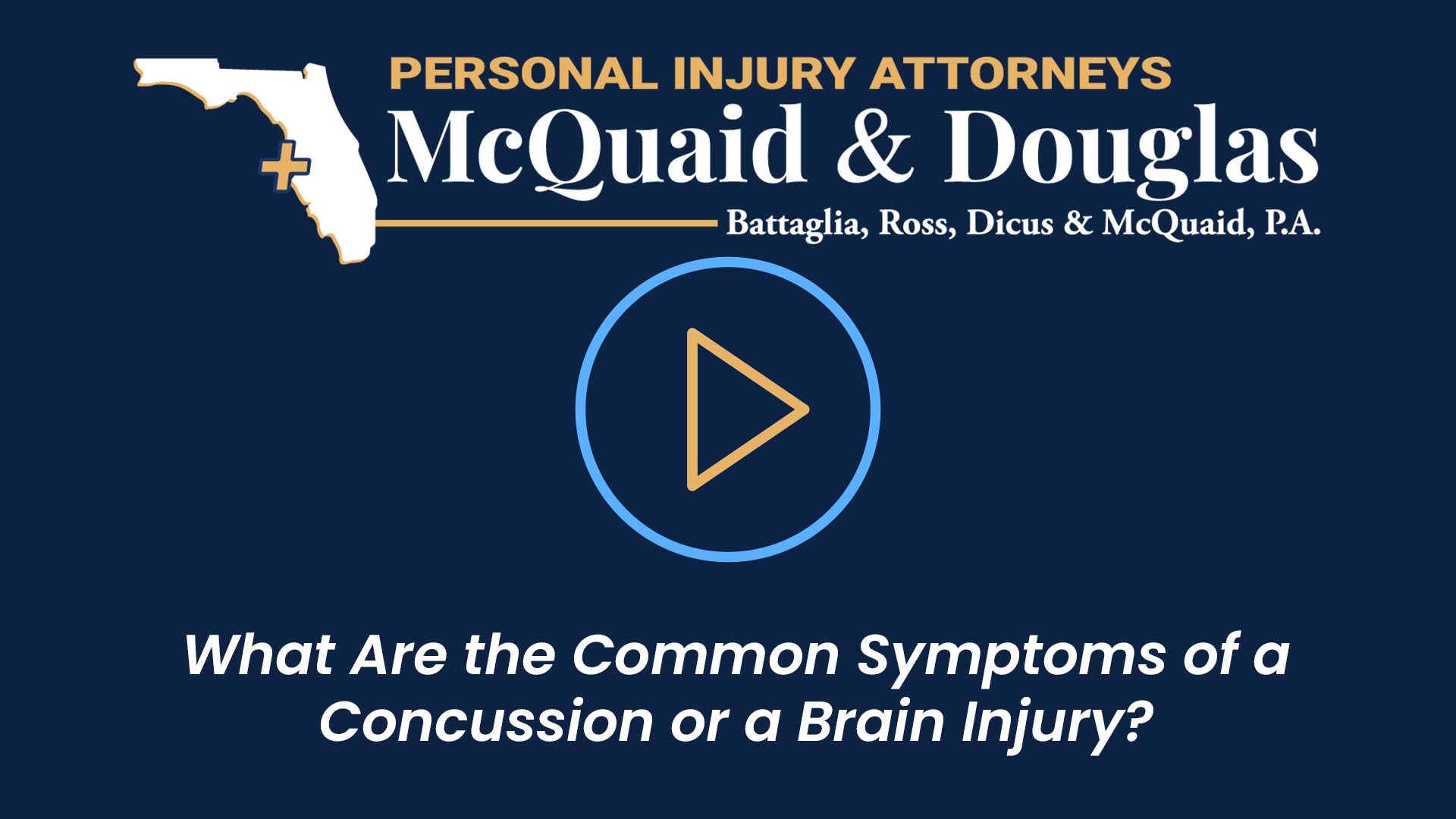 What Are the Common Symptoms of a Concussion or a Brain Injury?